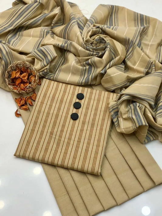 Summer Season 3 Pcs Women's Unstitched Printed Suit